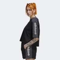 Adidas Cropped Tee Kadın T-Shirt Siyah HF2128
