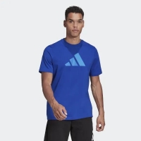 Adidas Erkek Tişört Mavi Future Icons Logo HE2223
