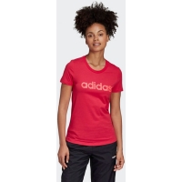 Adidas Essentials Linear Bayan Pembe Tişört GD2930