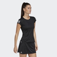 Adidas 3 Bantlı Club Kadın Siyah Tişört FK6972