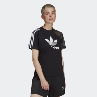 Adidas Kadın Tişört Adicolor Split Tişört Siyah HC7039