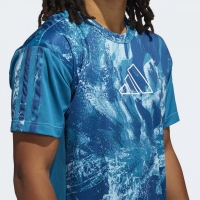 Adidas Mavi Erkek Tişört Ball for the Oceans
