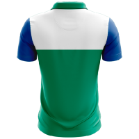 Kap Spor Erkek Polo Yaka T-shirt Yeşil Beyaz