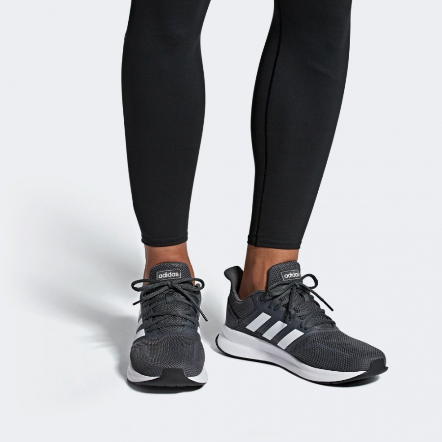 Adidas Erkek Koşu Ayakkabı Gri Bantlı Runfalcon F36200