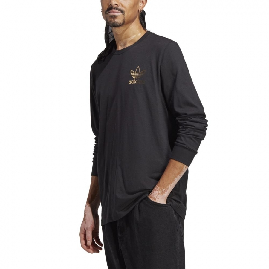 Adidas Erkek Sweatshirt Siyah Gold IJ8227