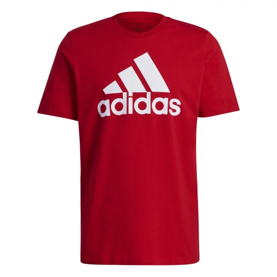 Adidas Erkek Tişört Büyük Logolu Kırmızı GK9124